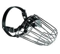 Dino Bigioni Bozal de Metal para Doberman, Longitud 12 cm, Circunferencia 28 cm