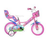 Dino Bikes 124rl-pig Peppa Pig Bicycle, Pink, Inch, Bicicleta para niños, Infantil, Rosa, 12 Pulgadas