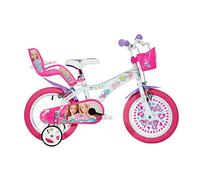 Dino Bikes Bicicleta niña 14 Pulgadas Barbie Rosado 4-6 años