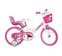 Dino Bikes Unicorn Bicycle Unicornio, Niñas, Blanco y Rosa, 16 Pulgadas