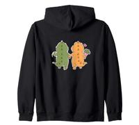 Dino Couple está Enamorado Sudadera con Capucha
