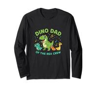 Dino Dad of The Rex Crew - Camiseta Divertida para el día del Padre Manga Larga