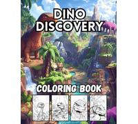 Dino Discovery: 40 Big and Bold Prehistoric Coloring Pages for Kids