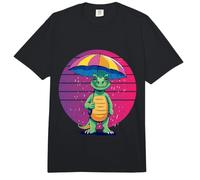Dino Divertido con Paraguas Dinosaurios Dinosaurio Comfort Colors Adult Heavyweight T-Shirt