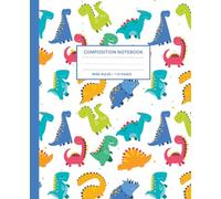 Dino Doodle Composition Notebook: Cute & Funny Dinosaur Theme for Boys: Perfect for School, Journaling, and Creative Writing - Wide Ruled, 110 Pages