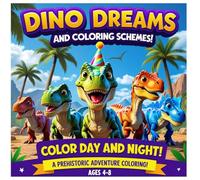 DINO DREAMS AND COLORING SCHEMES | Dinosaur Coloring Book for Kids Ages 4-8: Big, Simple, and Cute Dinosaurs to Color for Toddlers and Preschoolers | Perfect Activity Book for Hours of Screen-Free Fun