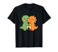 Dino Friends Forever. Bonito diseño de Dinosaurio Kawaii. Camiseta