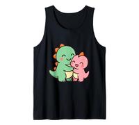 Dino Friends Forever. Bonito diseño de Dinosaurio Kawaii. Camiseta sin Mangas