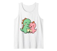 Dino Friends Forever. Bonito diseño de Dinosaurio Kawaii. Camiseta sin Mangas