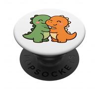 Dino Friends Forever. Bonito diseño de Dinosaurio Kawaii. PopSockets PopGrip Adhesivo