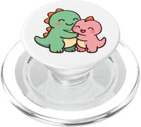 Dino Friends Forever. Bonito diseño de Dinosaurio Kawaii. PopSockets PopGrip para MagSafe