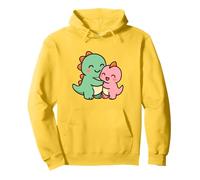 Dino Friends Forever. Bonito diseño de Dinosaurio Kawaii. Sudadera con Capucha