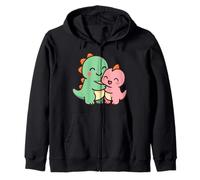 Dino Friends Forever. Bonito diseño de Dinosaurio Kawaii. Sudadera con Capucha