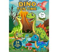 Dino Fun! A Colouring Adventure for Kids Ages 3-7