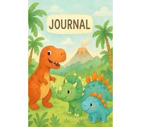 Dino Journal: A Fun Lined Notebook for Kids Who Love Dinosaurs!: Roar into writing with this 120-page dinosaur-themed notebook for boys and girls!