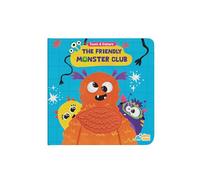 DINO MINI The Friendly Monster Club - Libro de tacto y sensación de silicona para niños pequeños - Libro de tablero sensorial con 5 piezas táctiles de silicona
