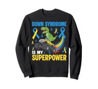 Dino Monster Truck Down Syndrome Awareness Sudadera