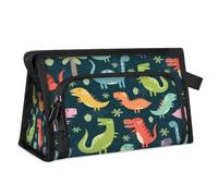 Dino - Neceser de viaje para mujeres, hombres, niñas, niños, lindo dinosaurio, multifuncional, bolsa de maquillaje, organizador de cosméticos, bolsa de ducha, color, M, Organizador de bolsas