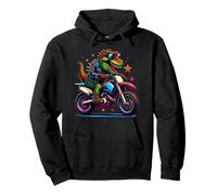 Dino On Dirt Bike, T-Rex Rider, Amante de Las Motocicletas, diversión para niños y niños Sudadera con Capucha