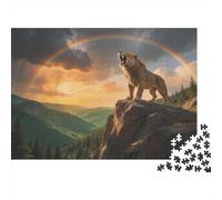 Dino podría Puzzle 1000 Piezas CArteón Puzzle Grande Adulto Difícil Smilodón Coleccionistas Puzzle para Hacer En Familia 38x26cm/1000pcs