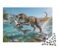 Dino podría Puzzle 1000 Piezas Cartón Puzzle Grande Adulto Difícil Dinosaurio Coleccionistas Regalo Original 70x50cm/1000pcs