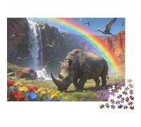 Dino podría Puzzle 1000 Piezas Cartón Puzzle Grande Adulto Difícil Paraceraterio Educa Padres E Hijos 52x38cm/1000pcs
