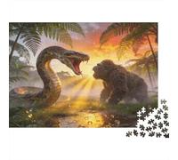 Dino podría Puzzle 1000 Piezas Cartón Puzzle Grande Adulto Difícil Python Coleccionable Navidad 70x50cm/1000pcs