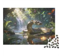 Dino podría Puzzle 1000 Piezas Cartón Puzzle Grande Adulto Difícil Python Coleccionable Rompecabezas Familiar 38x26cm/1000pcs