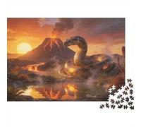 Dino podría Puzzle 1000 Piezas Cartón Puzzle Grande Adulto Relajarse Python Educa Rompecabezas Familiar 70x50cm/1000pcs