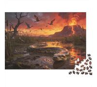 Dino podría Puzzle 1000 Piezas Cartón Puzzle Grande Adulto Relajarse Python Puzzle Familiar Regalo Original 70x50cm/1000pcs