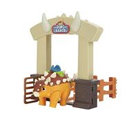 Dino Ranch - Dino Action Pack Ankylosaurus, juguete de la serie de dibujos animados, con un dinosaurio y un rancho con vayas, coleccionable, 3 modelos diferentes, niños + 4 años, Famosa (DNA05100)