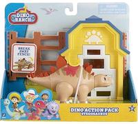 Dino Ranch - Dino Action Pack Triceratops, Juguete de la Serie de Dibujos Animados, con un Dinosaurio y un Rancho con vayas, Coleccionable, 3 Modelos Diferentes, niños + 4 años, Famosa (DNA05400)
