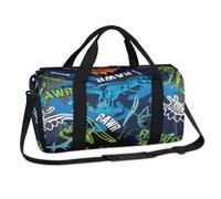 Dino Sports - Bolsas de lona para fin de semana, diseño de dinosaurio, bolsa de viaje para el gimnasio, bolsa de lona para niños, niñas, niños, mujeres y hombres