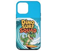 Dino Surf Squad - Divertidas vibraciones de verano de dinosaurios surfeadores Carcasa para iPhone 12 mini