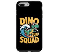 Dino Surf Squad - Divertidas vibraciones de verano de dinosaurios surfeadores Carcasa para iPhone 7 Plus/8 Plus