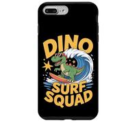 Dino Surf Squad - Divertidas vibraciones de verano de dinosaurios surfeadores Carcasa para iPhone 7 Plus/8 Plus