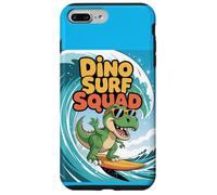 Dino Surf Squad - Divertidas vibraciones de verano de dinosaurios surfeadores Carcasa para iPhone 7 Plus/8 Plus