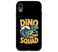 Dino Surf Squad - Divertidas vibraciones de verano de dinosaurios surfeadores Carcasa para iPhone XR