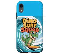Dino Surf Squad - Divertidas vibraciones de verano de dinosaurios surfeadores Carcasa para iPhone XR