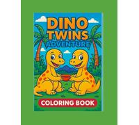 Dino Twins Adventure: Kids Colouring Book