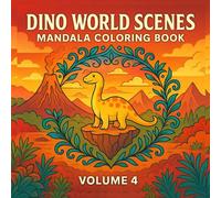 Dino World Scenes Mandala Coloring Book - Volume 4: Epic Dinosaur Landscapes, Prehistoric Worlds & Scenic Mandala Designs for Adults and Teens | Relaxation, Stress Relief & Creative Coloring