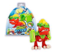 DINOBYTES Disc - Action figure Dinosaurios articulados con casco y funciones de batalla - Regalo óptimo para niños y niñas +3 años