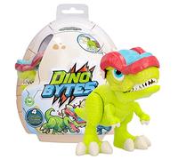 DINOBYTES Rexy | Figura de acción Dinosaurio articulado con Casco y Funciones de Batalla | Juguete de Regalo para niñas y niños Mayores de 4 años