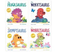 DinoFeelings Series By Rachel Bright 4 Books Collection Set (The Worrysaurus, The Hugasaurus, The Stompysaurus & The Wobblysaurus)