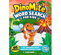 DinoMite Word Search for Kids 5-10: Fun & Easy Prehistoric Puzzles with T-Rex, Triceratops, Fossils & More