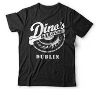 Dino's Bar and Grill T Shirt Unisex - Lizzy, Rock, Lynott Black M