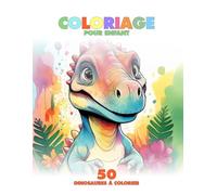 DINOS MIGNONS | Livre de coloriage pour enfants: 50 pages de dinosaures adorables à colorier