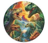 Dinosaur 1000 Piece Jigsaw Puzzle For Adults Family Challenge Toys Stress Relief Puzzle Cultivate The Spirit of Teamwork for Family Decorations 1000pcs (67.5x67.5cm)