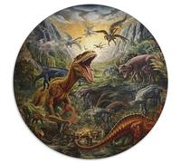 Dinosaur 1000 Piece Science Fiction Jigsaw Puzzle For Adults Challenging Game Stress Relief Puzzle Exercise The Memory of The Brain for Adults and Kids, Age 12 Years Up 1000pcs (67.5x67.5cm)