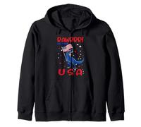 Dinosaur 4th of July Rawrrr In The USA T Rex America Flag Sudadera con Capucha